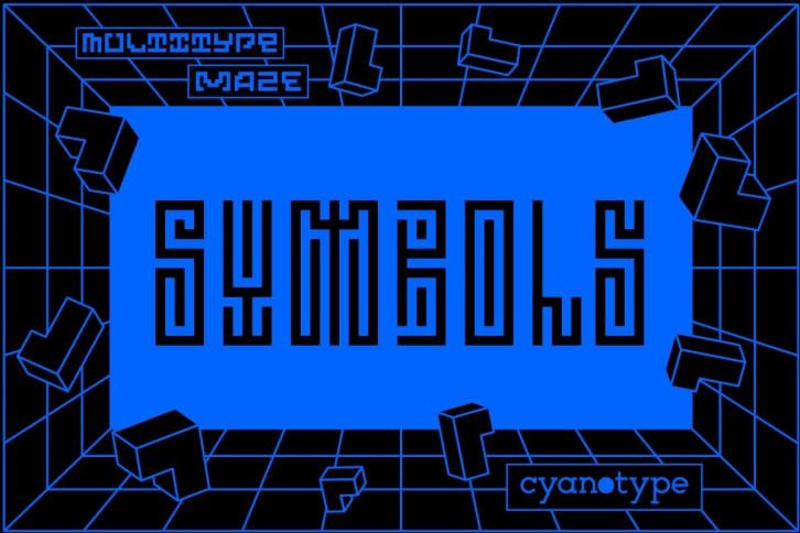 MultiType Maze Symbols Font Download