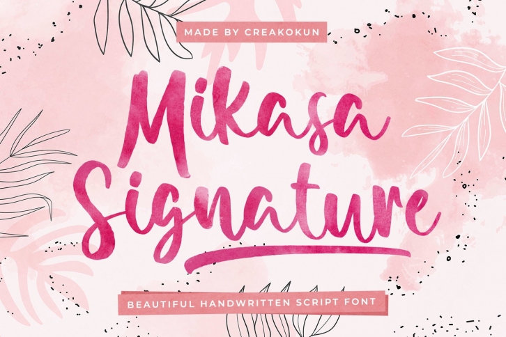 Mikasa Signature Font Download