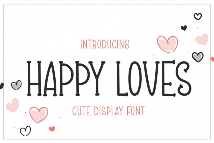 Happy Loves - Cute Handwritten Font Font Download