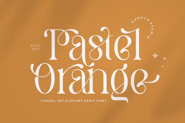 Pastel Orange Font Download