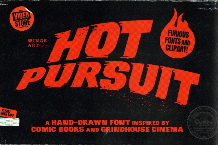 Hot Pursuit: Grind-house Font Download