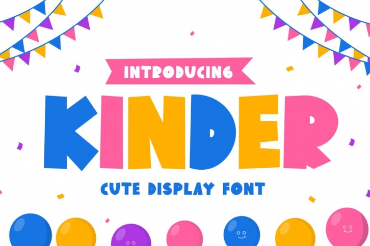 Kinder - Bold Handwritten Display Font Font Download