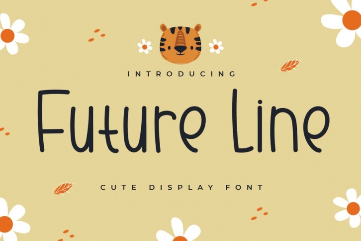Future Line - Cute Handwritten Font Font Download