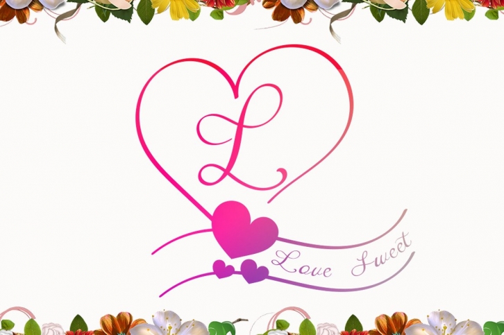 Love Sweet Monogram Font Download
