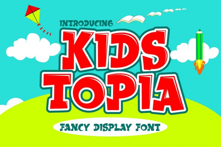 Kids Topia - Fancy Display Font Font Download
