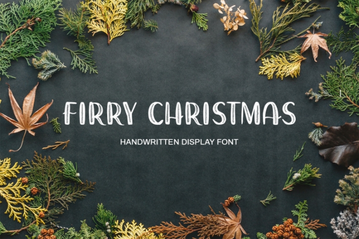 Firry Christmas Handwritten Display Font Font Download