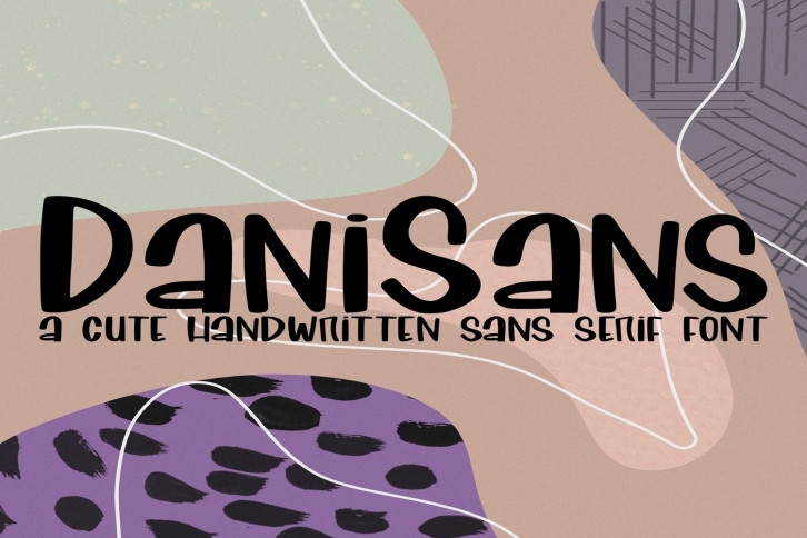 DaniSans l A Cute Handwritten Sans Serif Font Download