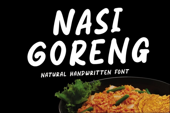 Nasi Goreng - Natural Handwritten Font Font Download