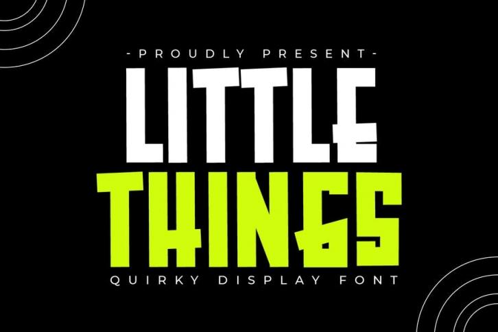 Little Things - Quirky Display Font Font Download