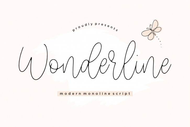 Wonderline Modern Monoline Script Font Download