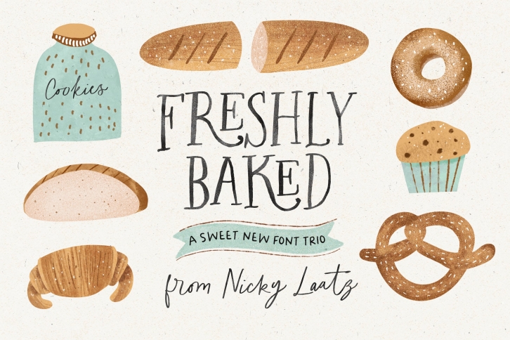 The Freshly Baked Trio  Dings Font Download