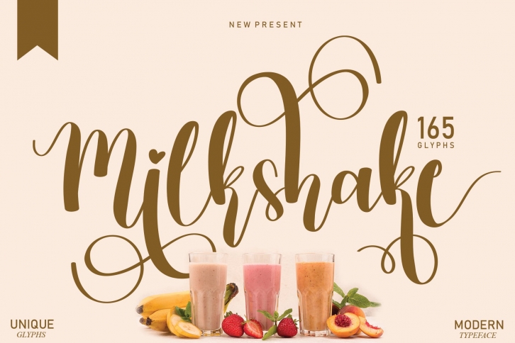 Milkshake script Font Download