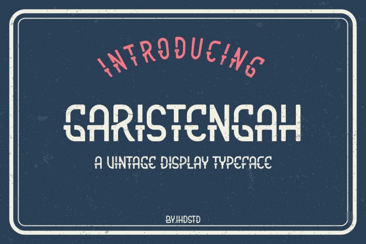 Garistengah Vintage Display Typeface Font Download