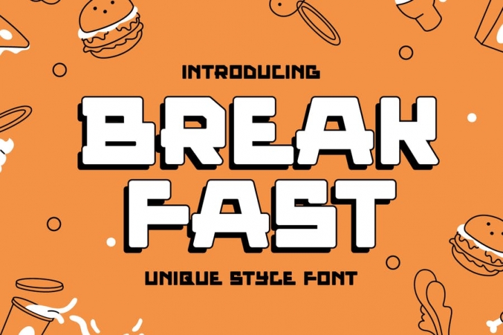 Break Fast - Quirky Display Font Font Download