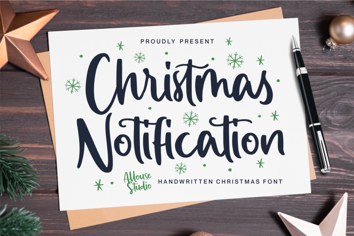 Christmas Notificati Font Download