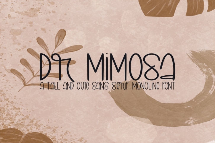 DR Mimosa l A Tall and Cute Handwritten Sans Serif Font Download