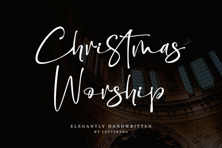 Christmas Worship Font Download