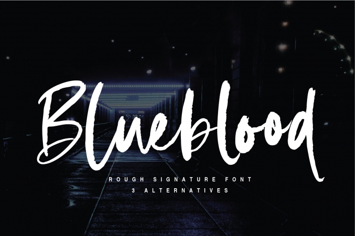 Blueblood Rough Marker Font Download