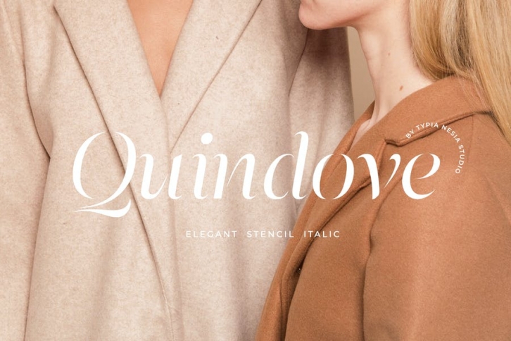 Quindove Stencil Serif Font Download