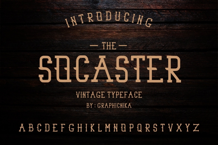 Sarah Socaster Typeface Font Download