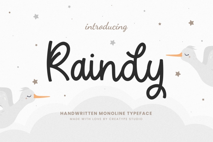 Raindy Monoline Font Download