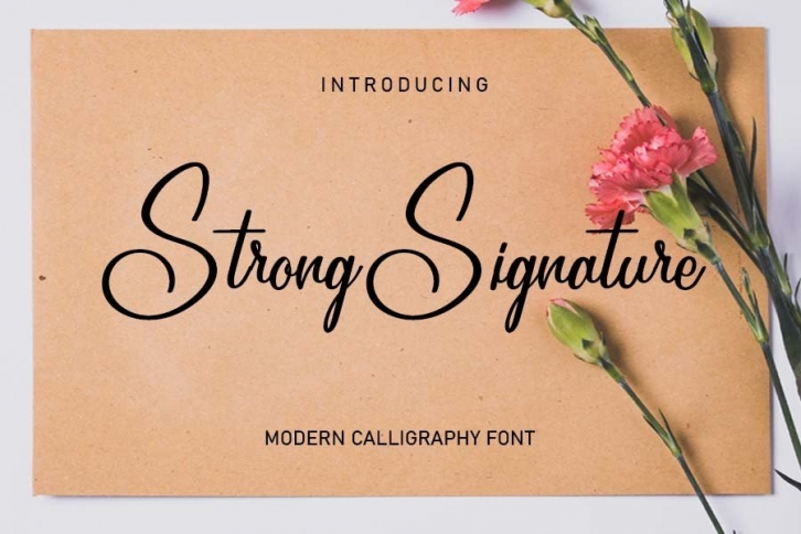 Strong Signature Font Download