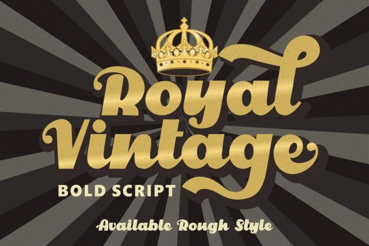 Royal Vintage - Bold Retro Font Font Download
