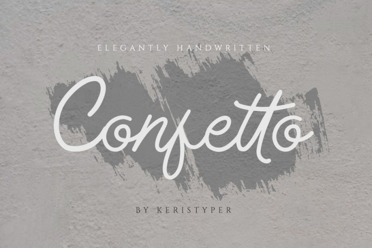 Confetto Monoline Elegantly Handwritten Font Font Download