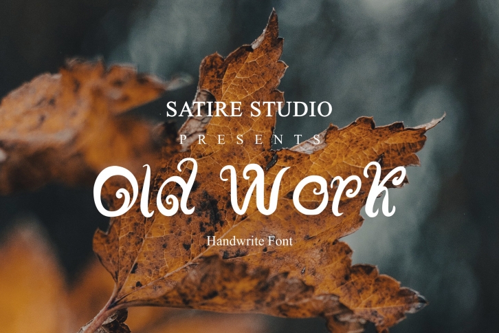 Old Work - Handwritten Font Download