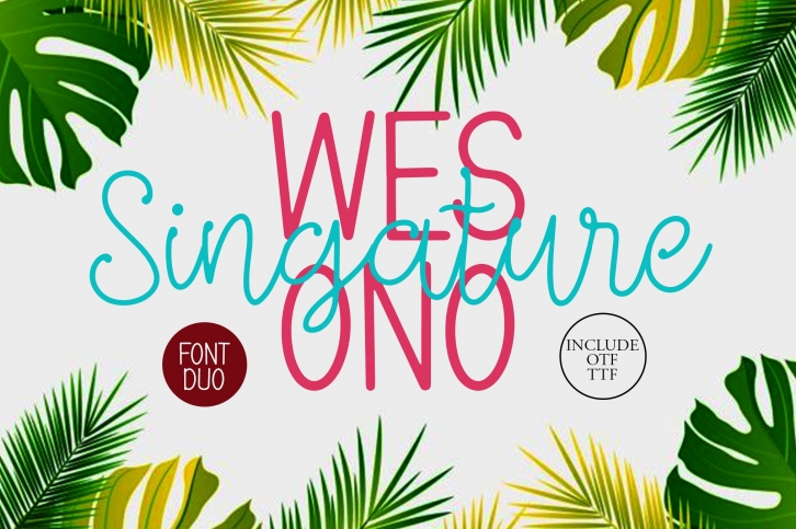 Wesono Singature Font Download