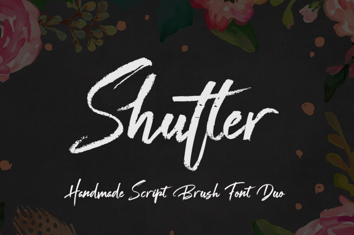 Shutter and White Font Download