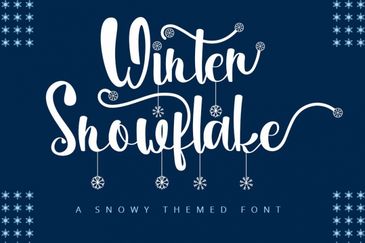 Winter Snowflake Font Download