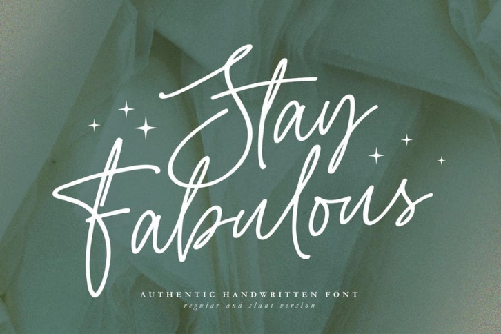 Stay Fabulous - Handwritten Script Font Font Download