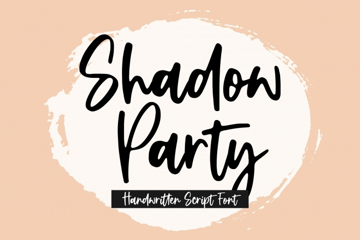 Shadow Party Handwritten Script Font Download