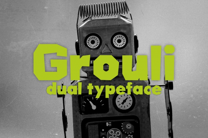 Grouli Dual Typeface Font Download