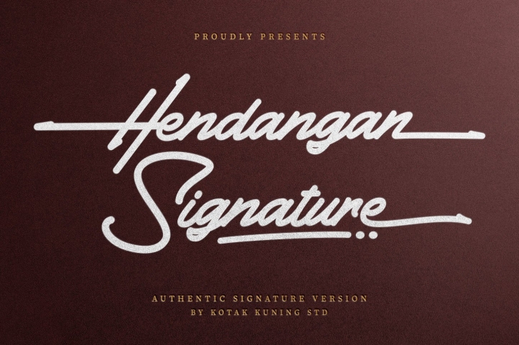 Hendangan Signature Font Download