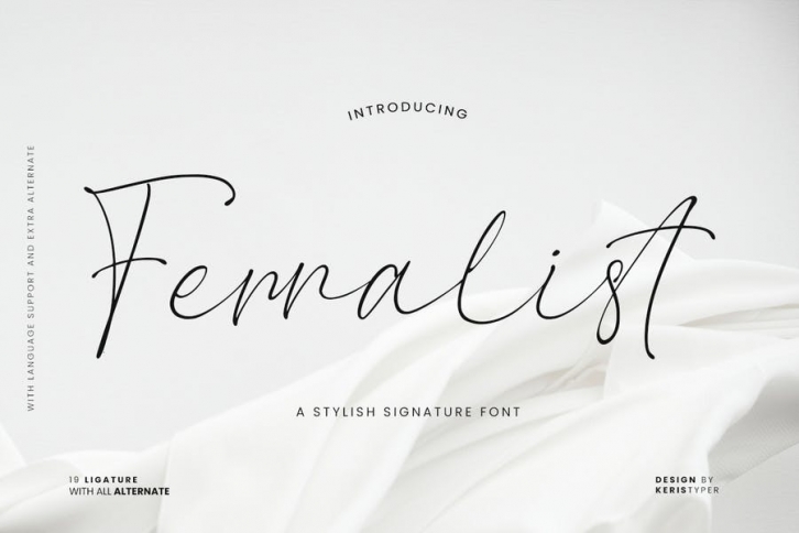 Ferralist Stylish Signature Font Font Download