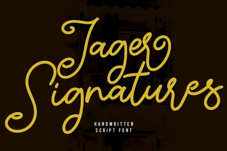 Jager Signature Handwritten Script Font Font Download