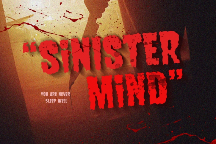 Sinister Mind - Horror Creepy Font Font Download