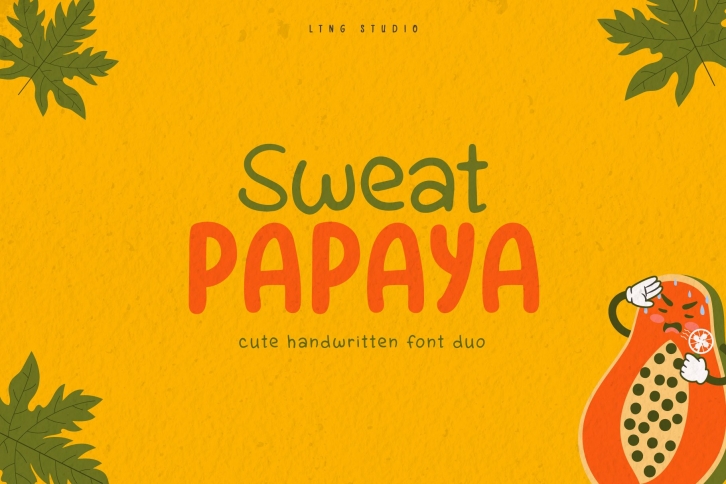 Sweat Papaya Duo Font Download