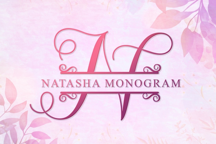 Natasha monogram Font Download