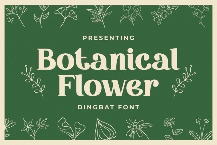 Botanical Flowers Font Download
