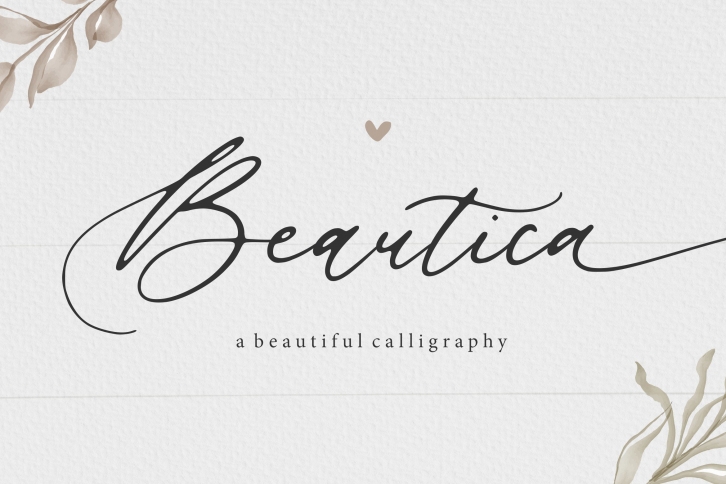 Beautica Beautiful Calligraphy Font Download