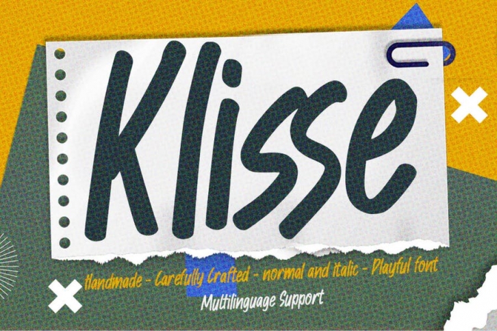 Klisse - Handmade Carefully Playful Font Font Download