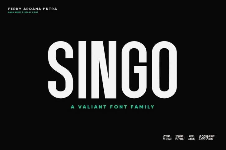 Singo | Sans Display Font Font Download