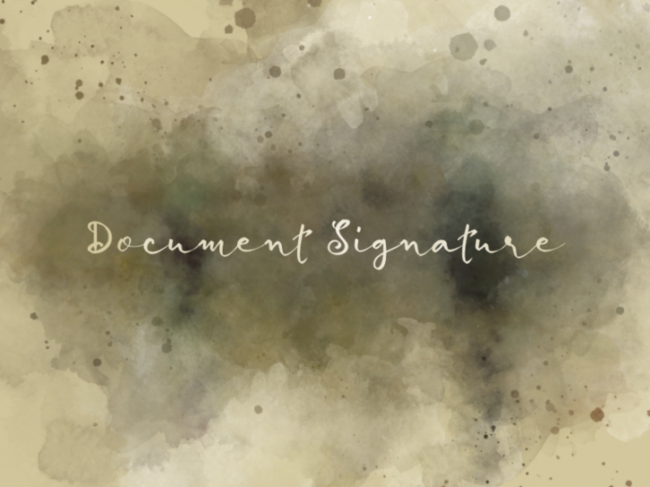 D Document Signature Font Download