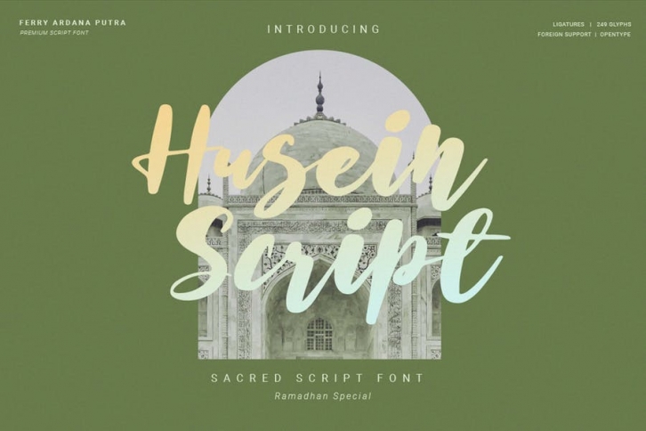 Husein Script | Handwritten Ramadan Font Font Download