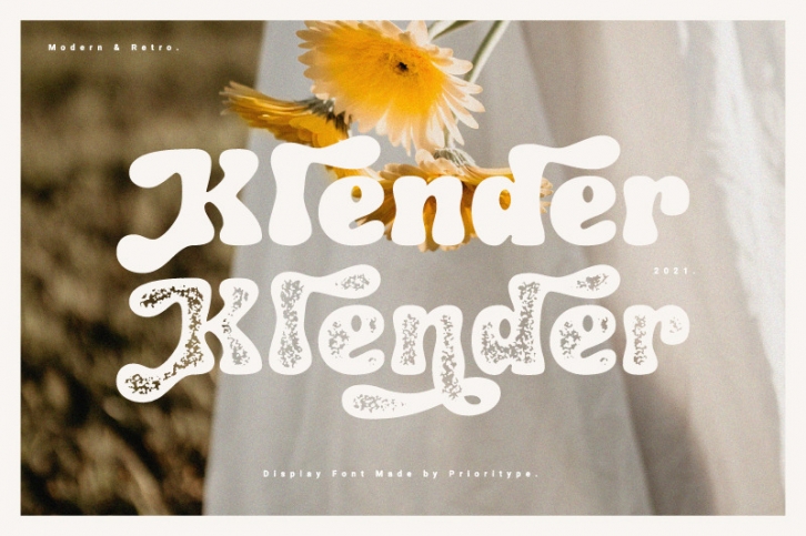 Klender - Modern & Retro Font Font Download