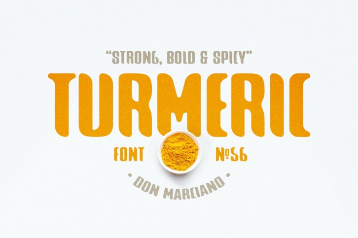Turmeric spicy Font Download