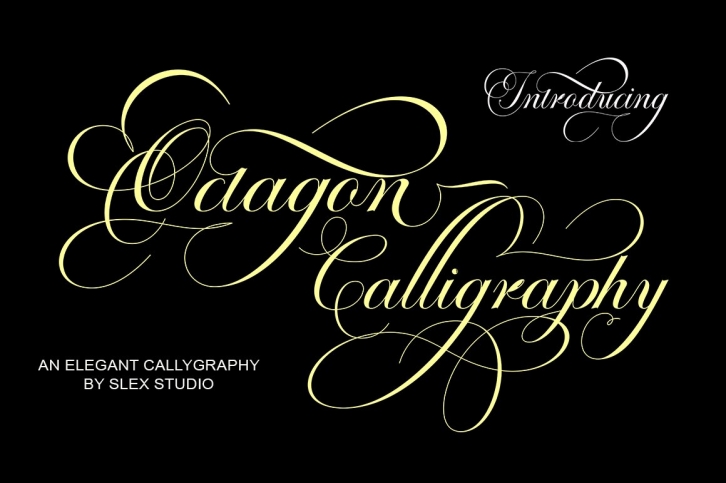 Octagon Calligraphy Font Download